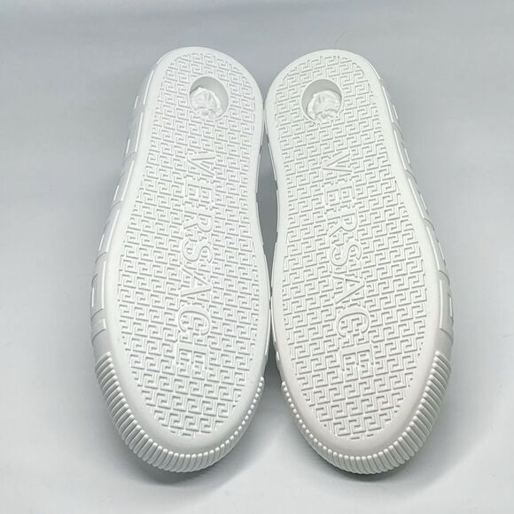 Versace Laser-Cut Low-Top Leather Sneakers size 42/us size 9 - Picture 13 of 14